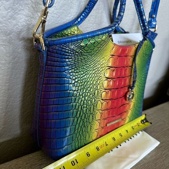 Brahmin Elaine Popsicle Rainbow Crossbody Purse Handbag - Picture 4 of 9